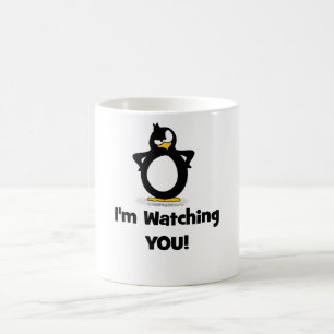 Taza De Café Le estoy mirando pingüino
