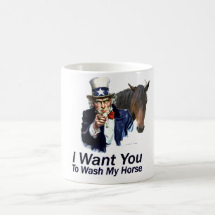 Taza De Café Le quiero: Para lavar mi caballo