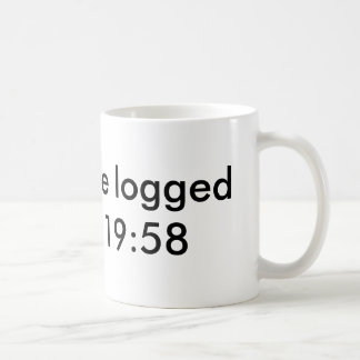 Taza De Café Le registrarán hacia fuera en   19:58
