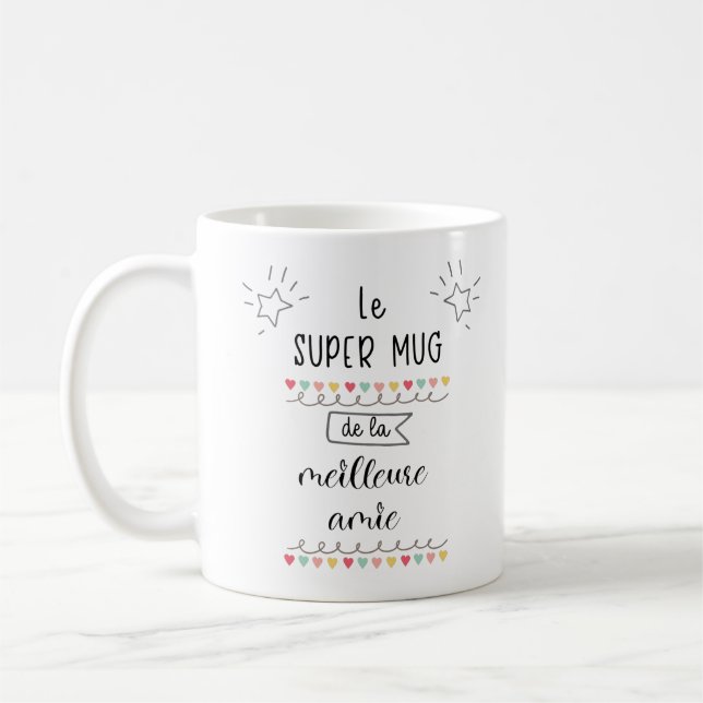Taza De Café Le super mug de la meilleure amie (Izquierda)