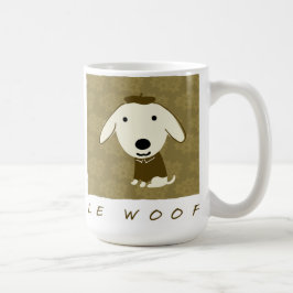 Taza De Café Le Woof Cute Puppy Dog