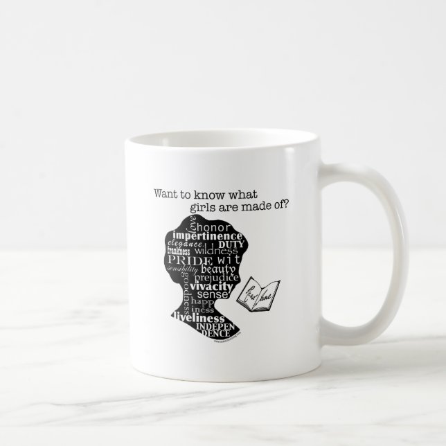 Taza De Café Lea a Jane Austen (Derecha)