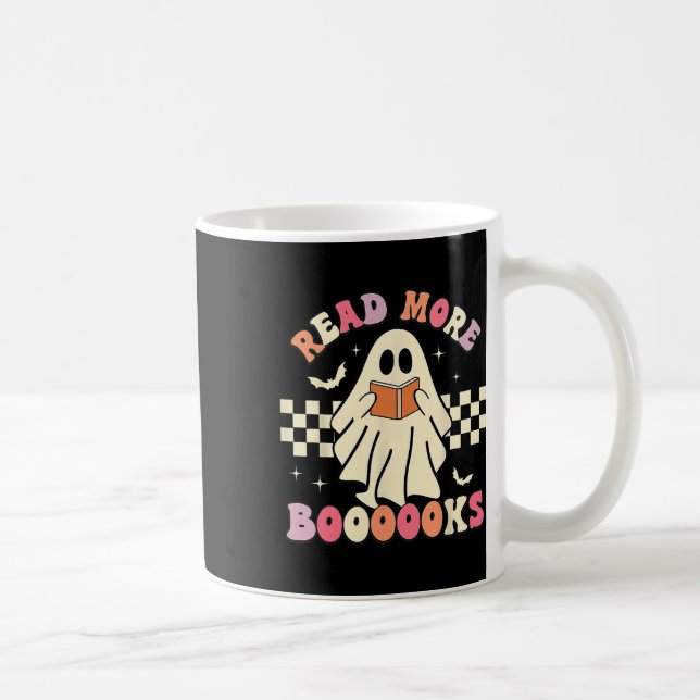 Taza De Café Lea más libros Cute Ghost Leer más libros H (Derecha)