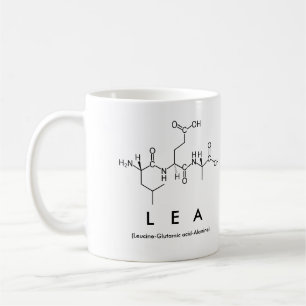 Taza De Café Lea peptide nombre mug