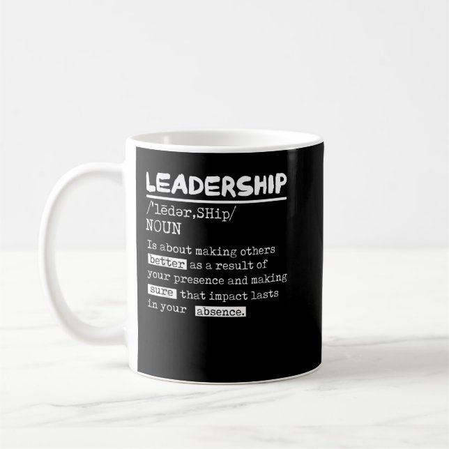 Taza De Café Leadership Definition Leader Office Teamwork Influ (Izquierda)