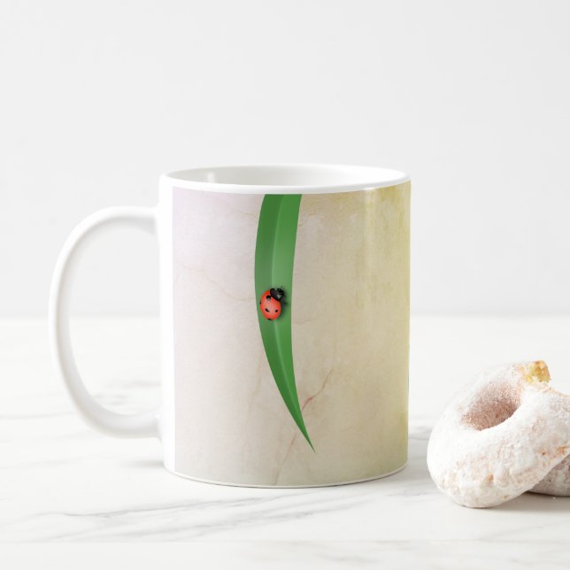 Taza De Café Leaf de Ladybug (Con donut)