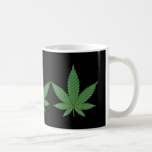 Taza De Café Leaf de maleza (Derecha)