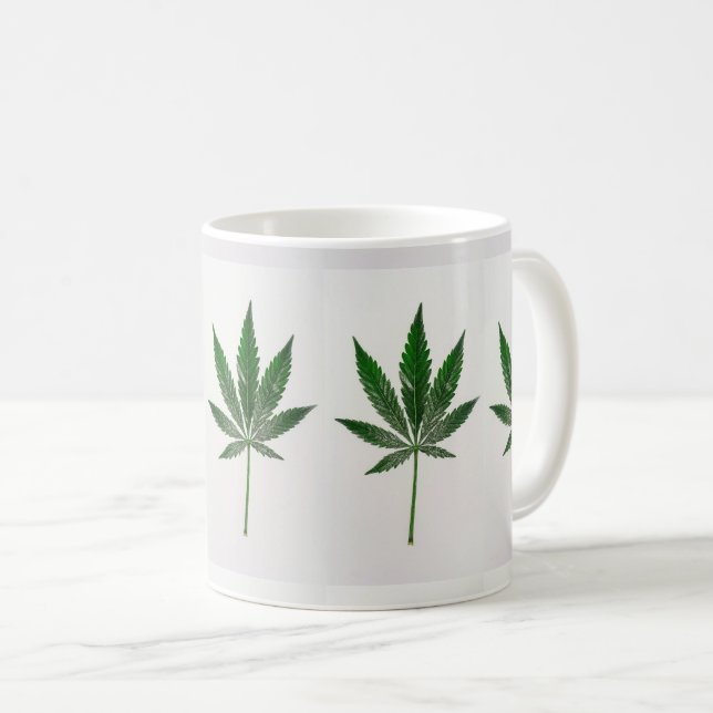Taza De Café LEAF GREEN Design MUG (Anverso derecho)