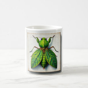 Taza De Café Leaf Insect Camouflage 240824IREF202 - Watercolor