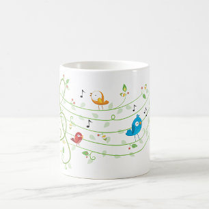 Taza De Café Leafy Staff Line Mug