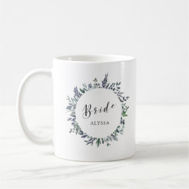 Taza De Café Leafy Watercolor | Novia