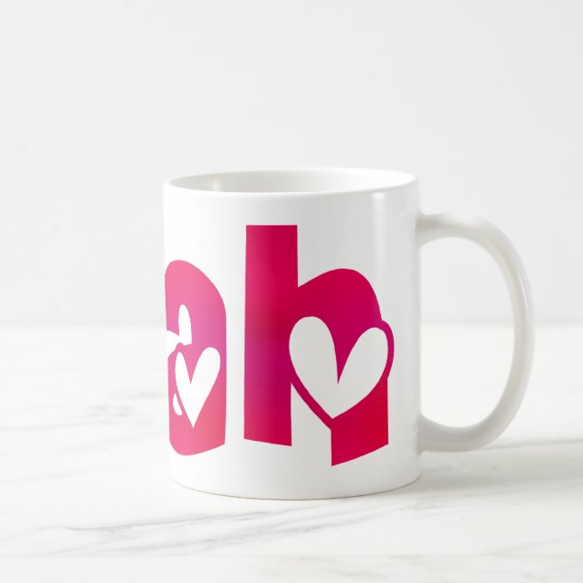 Taza De Café Leah in Hearts (Derecha)