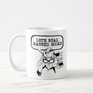 Taza De Café Leamos libros prohibidos retro