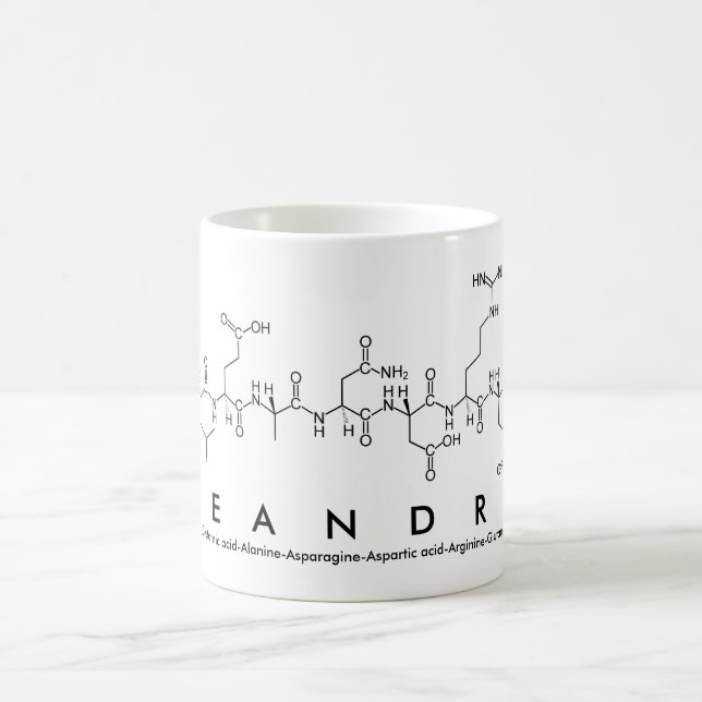 Taza De Café Léandre peptide nombre mug (Centro)