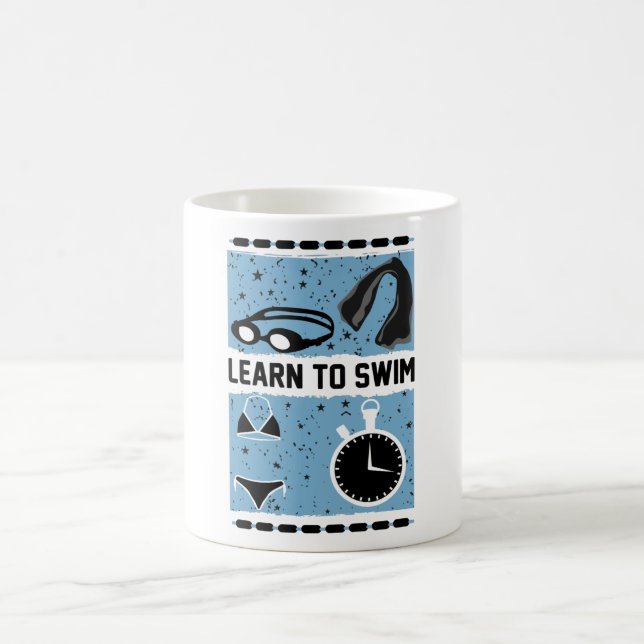 Taza De Café Learn to Swim with This Lovely design (Centro)