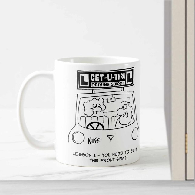 Taza De Café Lección de conducción: alumno en el asiento equivo (Subido por el creador)