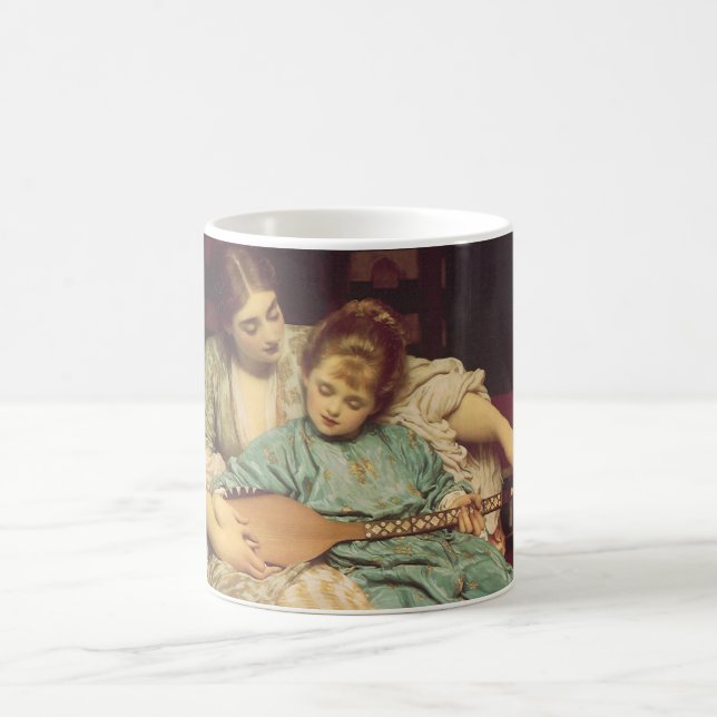 Taza De Café Lección de música de Lord Frederic Leighton (Centro)