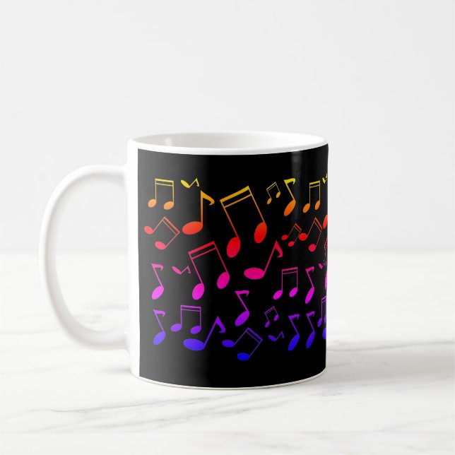 Taza De Café lección de música, notas (Izquierda)