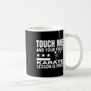Taza De Café Lección Karate Para Entrenador Gratuito Funny Kara
