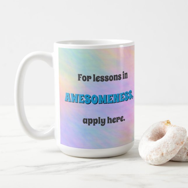 Taza De Café Lecciones de Increíble (Con donut)