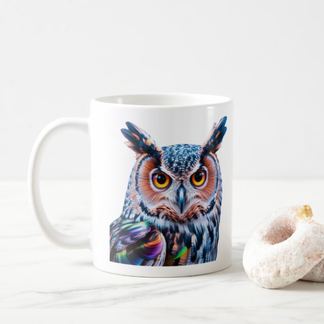 Taza De Café Leche líquida de Lechuza Lechuza (Con donut)