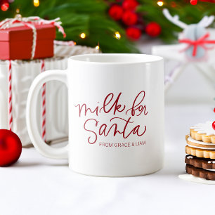 Taza De Café Leche para la peluca personalizada Santa