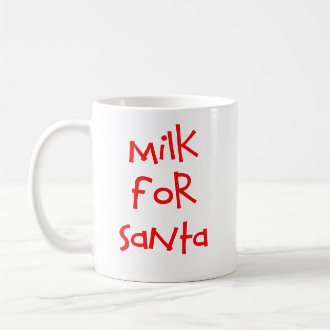 Taza De Café Leche para Santa Mug (Izquierda)