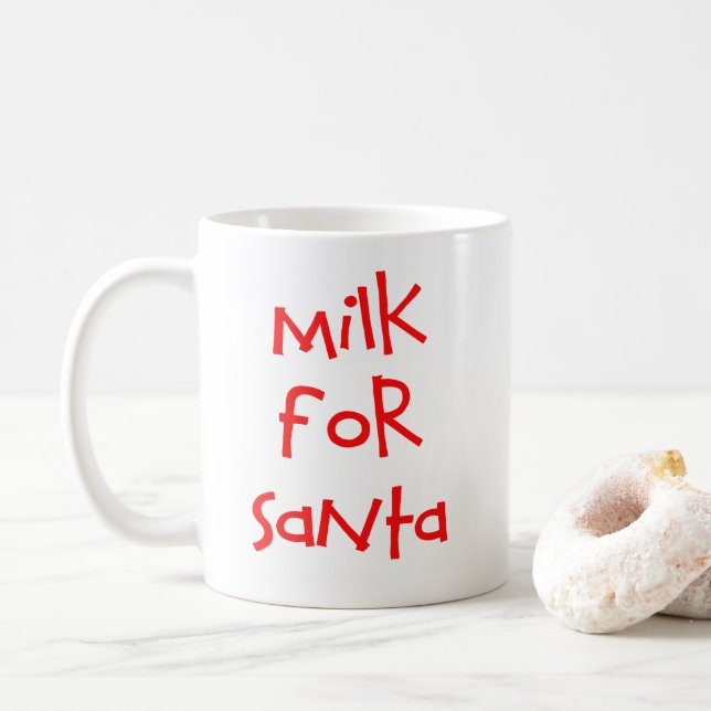 Taza De Café Leche Para Santa Mug (Con donut)