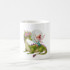 Taza De Café "Leche salvaje sobre dragón vibrante"