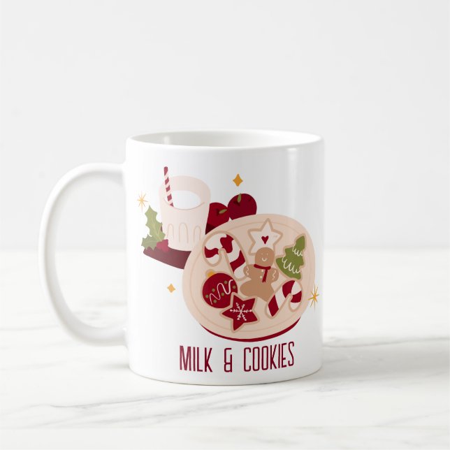 Taza De Café Leche y cookies (Izquierda)