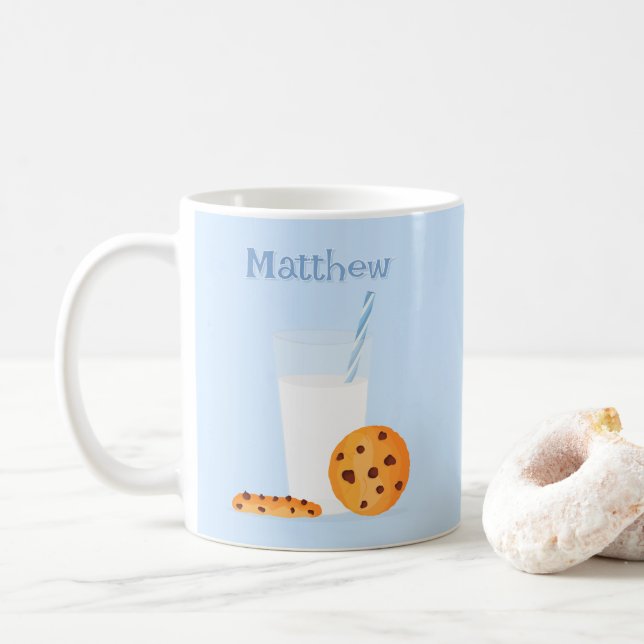 Taza De Café Leche y cookies (Con donut)