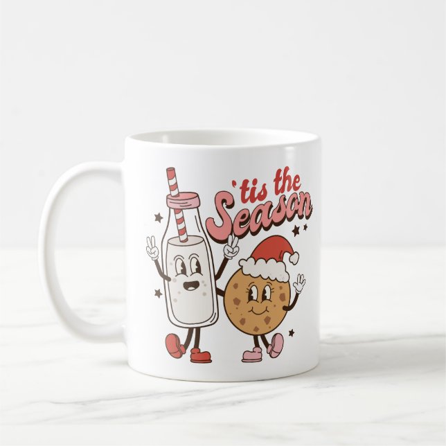 Taza De Café Leche y galleta de Navidades (Izquierda)