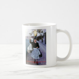 Taza De Café Lechera con cacharros/Milkmaid with pots