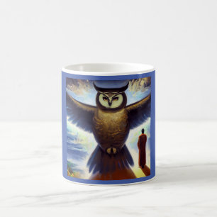 Taza De Café Lechuza animal espirituosa 4