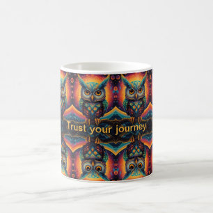 Taza De Café Lechuza cósmica de la sabiduría