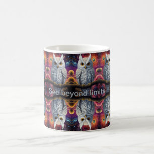 Taza De Café Lechuza cósmica de la sabiduría