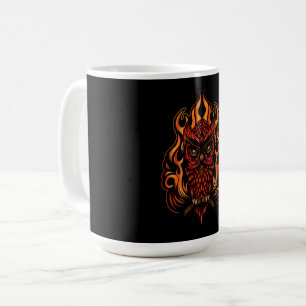 Taza De Café Lechuza de Fuego