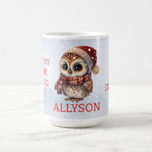 Taza De Café Lechuza graciosa de lectores personalizados