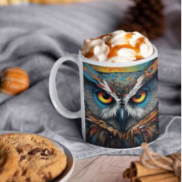 Taza De Café Lechuzas psicodélicas versión 23 Mug