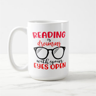 Taza De Café Lector de libros de lectura de lentes Nerd Bookwor