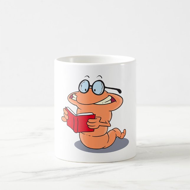 Taza De Café Lector de Libros Friki Leyendo Un Libro (Subido por el creador)