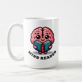 Taza De Café Lector de mentes con el nombre Funny Pun
