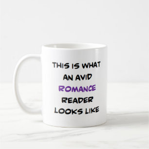 Taza De Café lector de romance, ávido