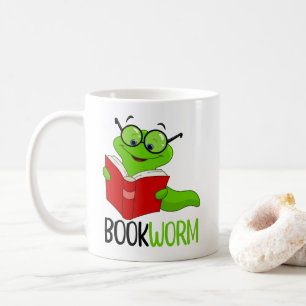 Taza De Café Lector gusano de libro