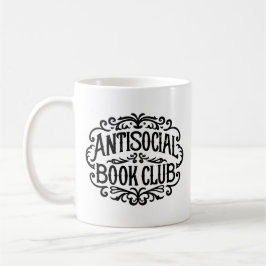 Taza De Café lector introvertido club de lectura antisocial