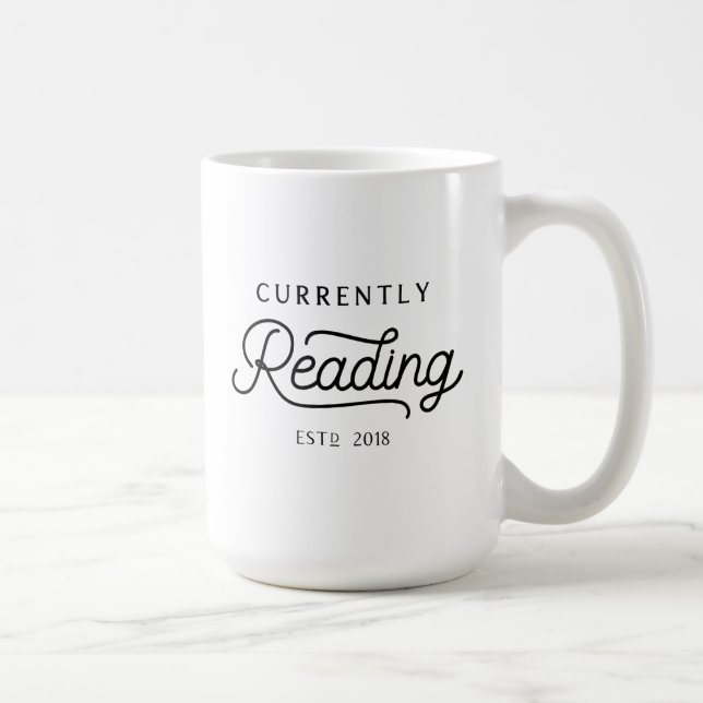 Taza De Café Lectura actual Establecida 2018 mug (Derecha)