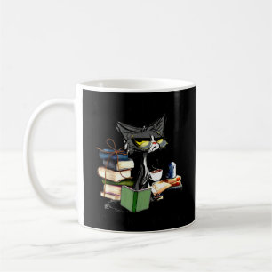 Taza De Café Lectura De Gatos Y Café Porque El Asesinato Está E