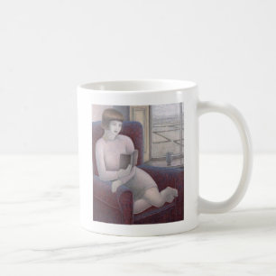 Taza De Café Lectura del chica en la butaca 2009