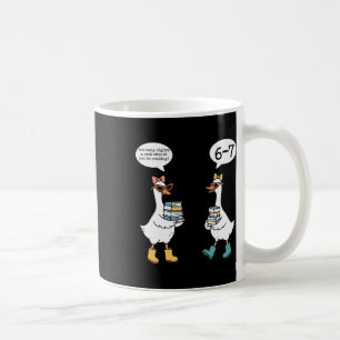 Taza De Café Lectura Divertida 67 Seis Siete Meme Ganso Profeso