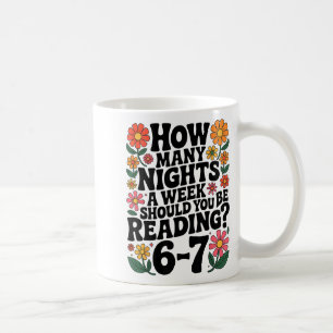 Taza De Café Lectura Divertida 6 7 Seis Siete Meme Libro Englie